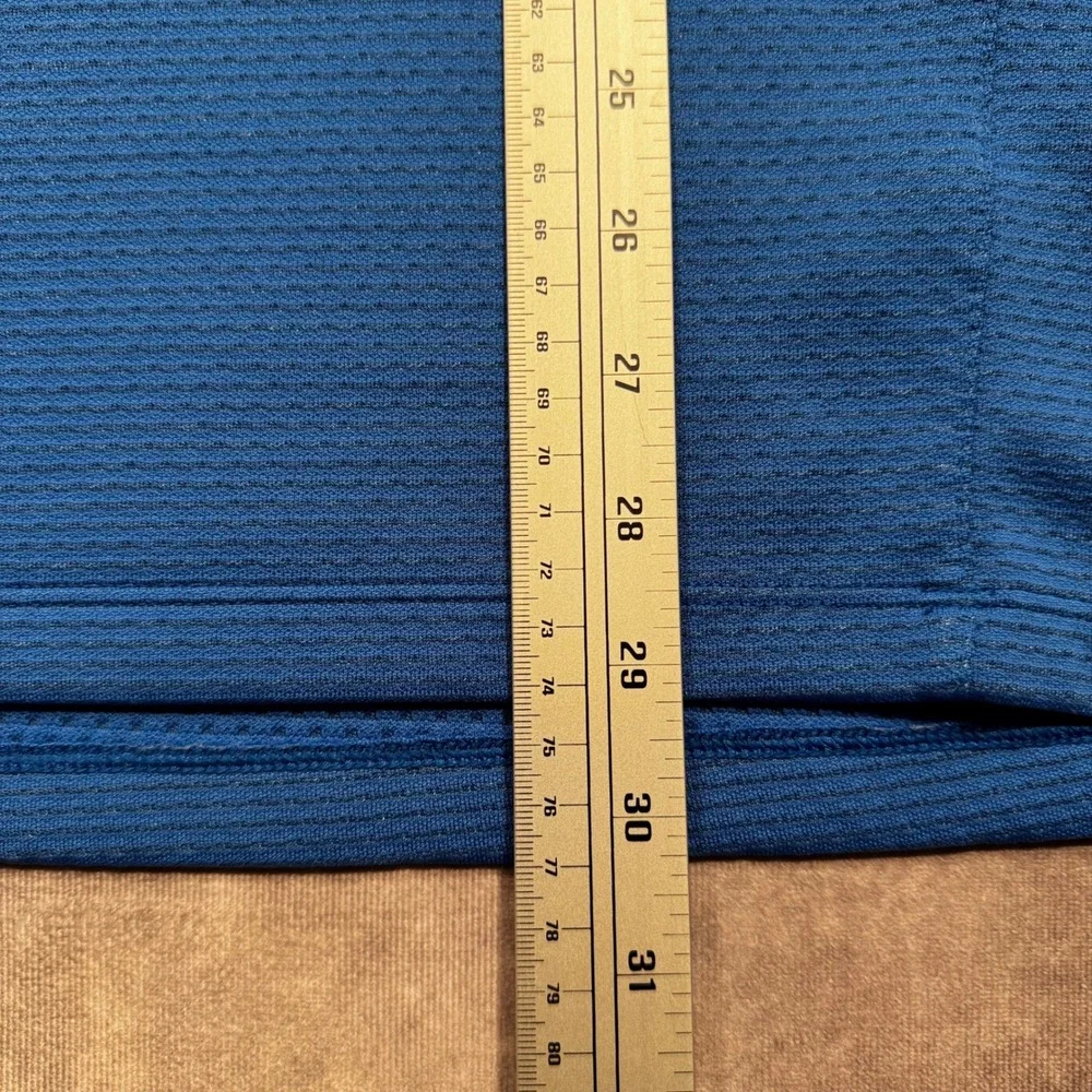 Nike Golf AeroReact Mens XL Blue Quarter Zip Pullover Long Sleeve Shirt 829